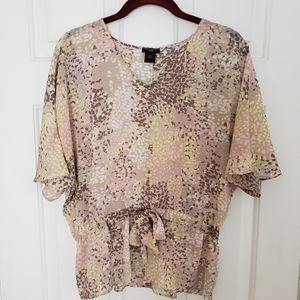 Ann Taylor Top With Flowy Sleeves